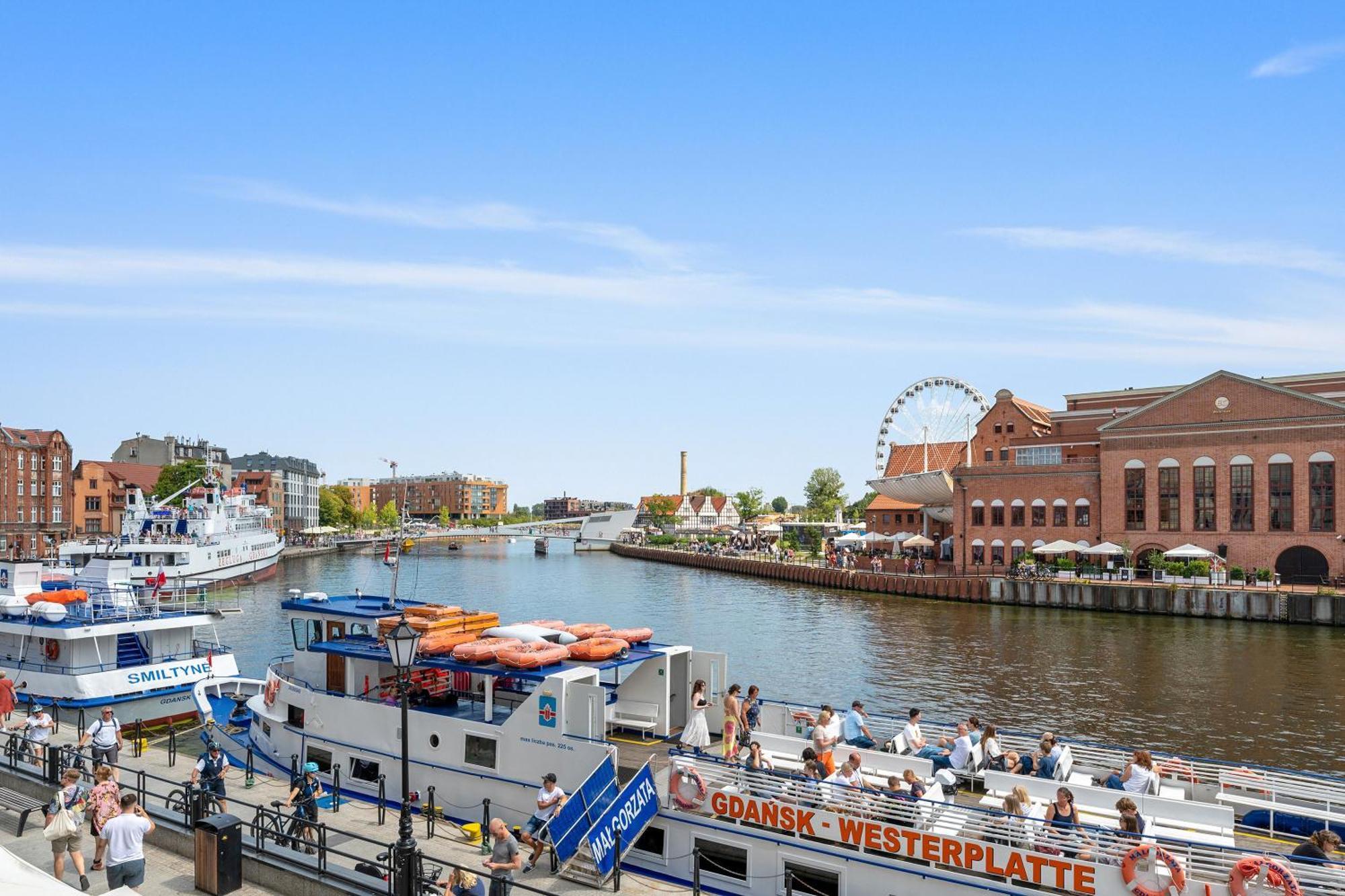 Symfonia Amazing River View Apartment By Downtown Apartments Gdansk Dış mekan fotoğraf